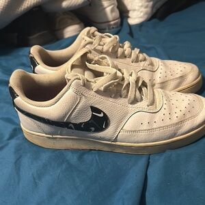 Nike Court Legacy White and Black Athletic Shoes